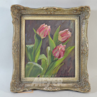 Gemälde  ''rote Tulpen''