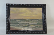 Gemälde  ''See, Wellen, Schiff''