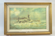 Bild  ''Kriegsschiff auf hoher See''
