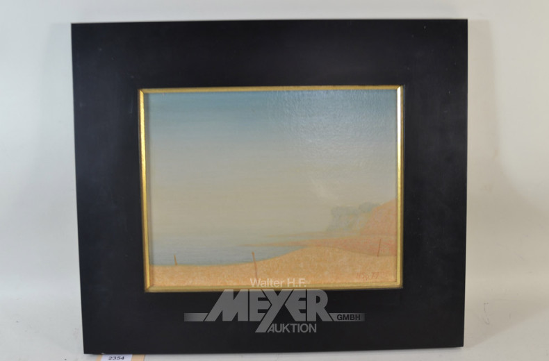 Gemälde  ''Küste vor Hjortholm''