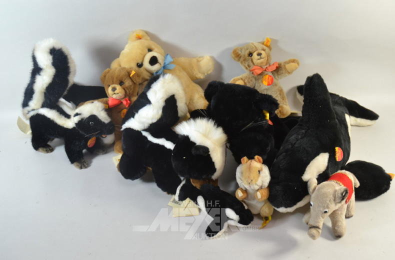 Posten Stofftiere u.a. STEIFF