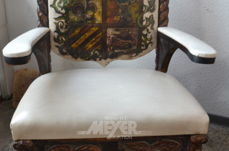 kl. Schaukelstuhl, Holz geschnitzt,