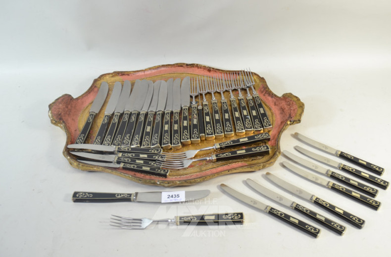 Posten Besteckteile, ca. 35 Stück,