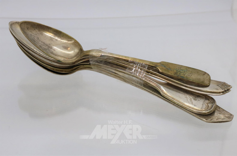 7 Esslöffel, Silber
