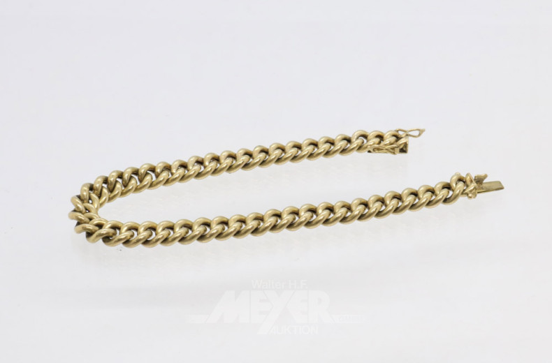 Panzerarmband, 333er GG, ca. 11 g.