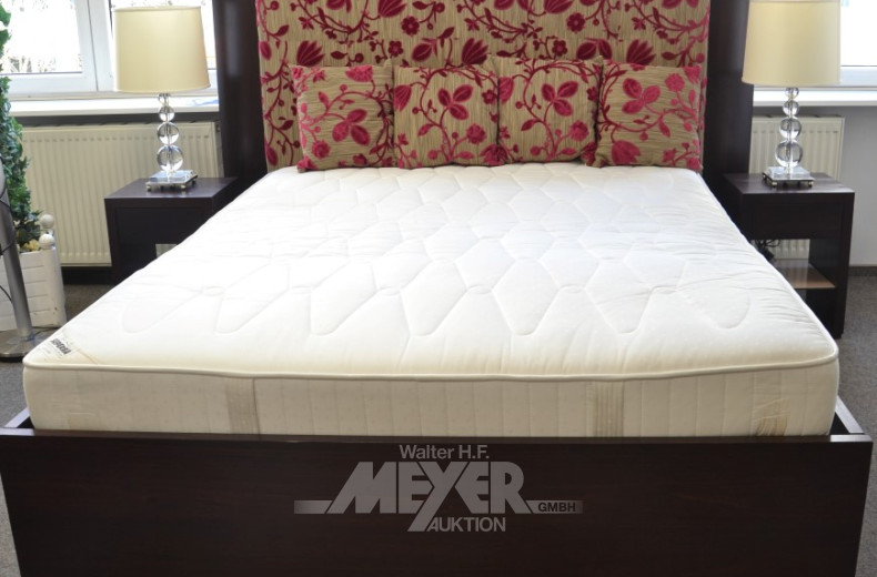 franz. Doppelbett, Mahagoni-Rahmen,