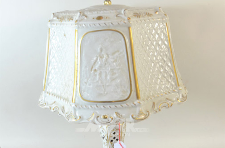 Porz.-Tischlampe, figürliche Darstellung