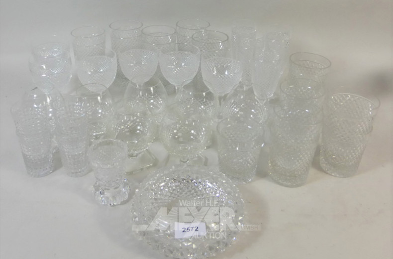 gr. Posten Kristall-Gläser,
