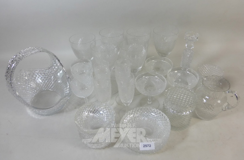 gr. Posten Kristall-Gläser,