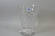 gr. Kristallvase mit Standfuß