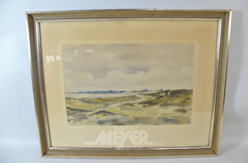 Aquarell ''Dünenlandschaft''