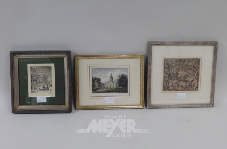 Lithografie ''Marktplatz''