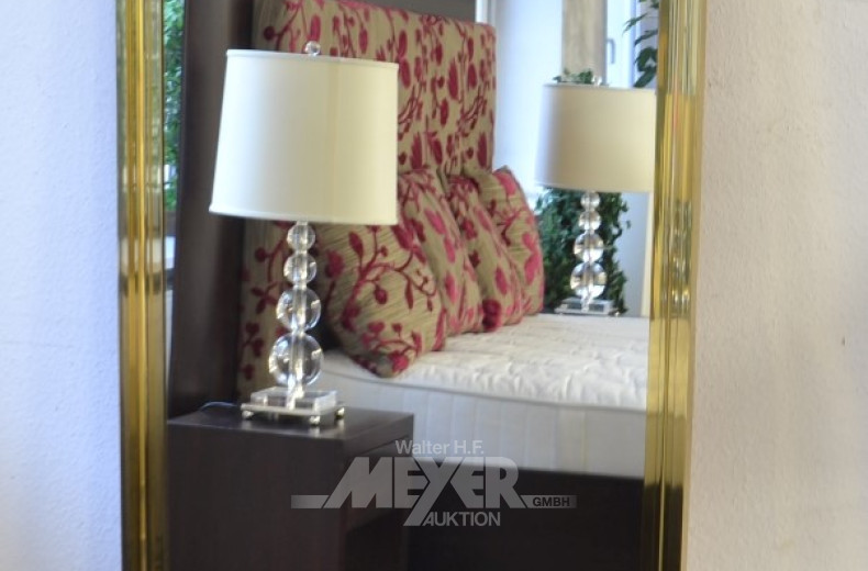 gr. Ankleidespiegel, Messing Rahmen