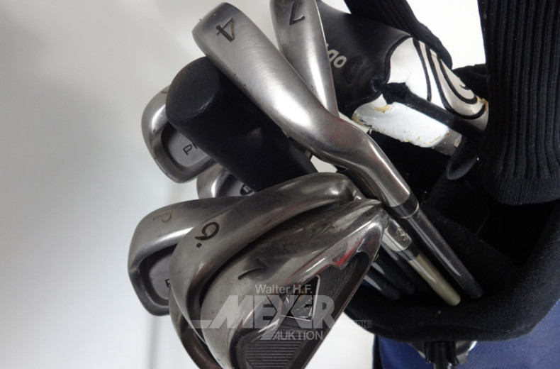 Golf-Bag mit 13 Schlägern