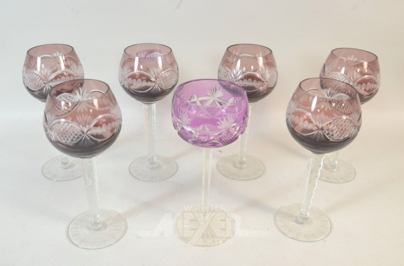 16 versch. farbige Kristall-Römer