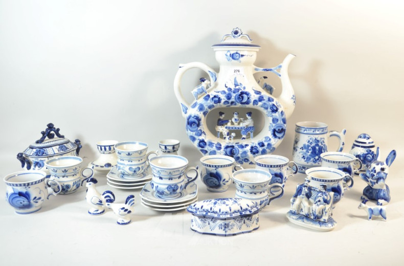 gr. Posten Delfter Porzellan: