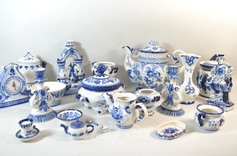 gr. Posten Delfter Porzellan: