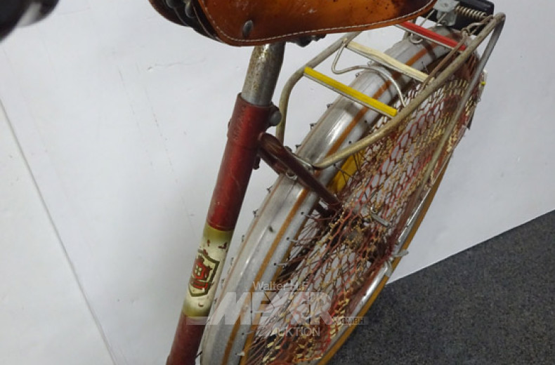 Damenrad ''Burgwart'', rot/braun,