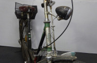 Damenrad NSU, grün/schwarz, mit Korb