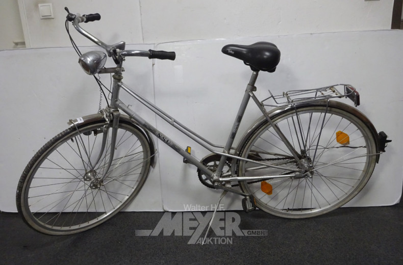 Damenrad NSU, silberfarben,