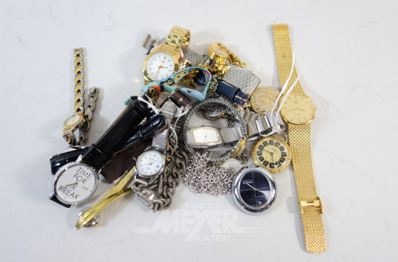 Posten Damen- und Herrenarmbanduhren,