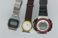 3 Armbanduhren, Münzen und Modeschmuck