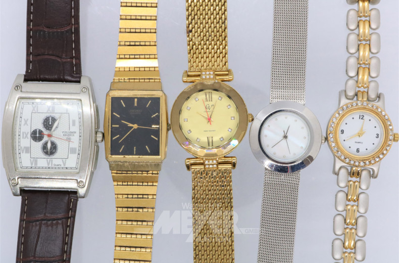 10 Damen- und Herren-Armbanduhren