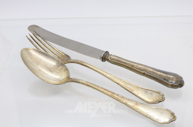 Posten Besteckteile: 6 Kaffeelöffel,