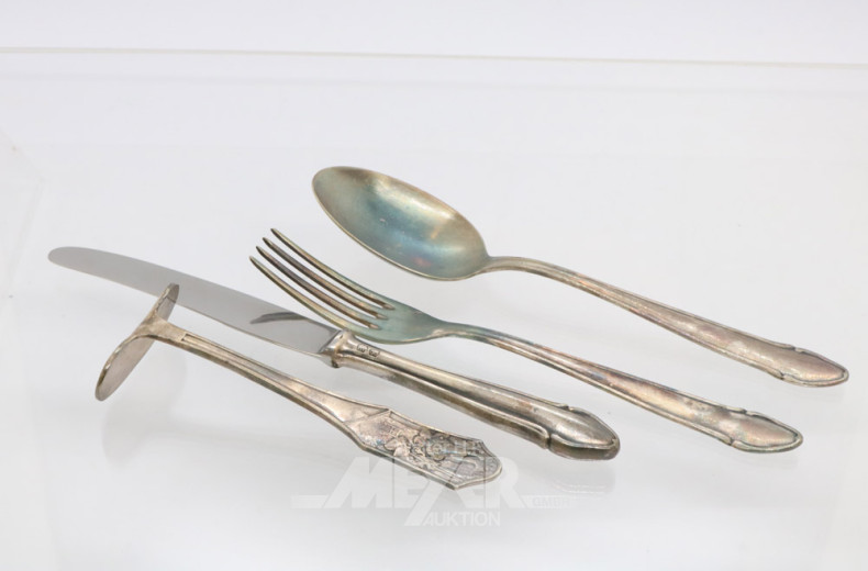 Posten Besteckteile: 6 Kaffeelöffel,