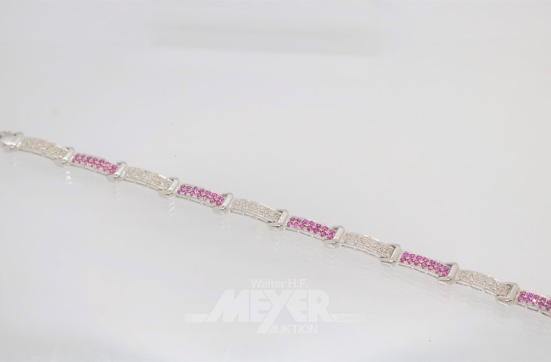 Armband, 585er WG, ca. 13 g.