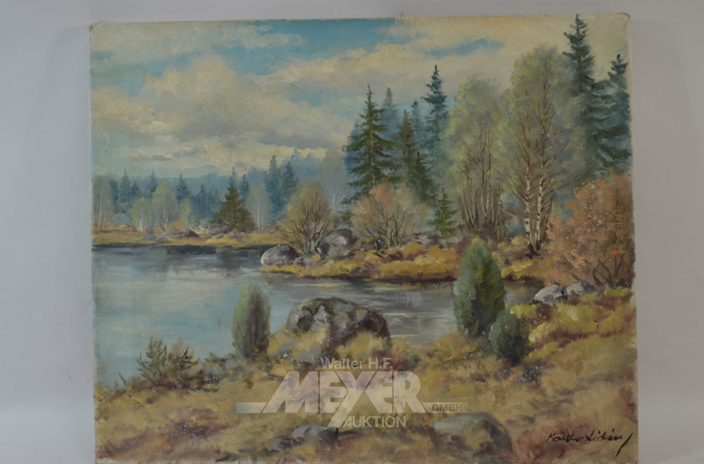 Gemälde ''Landschaft mit See''