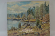 Gemälde ''Landschaft mit See''