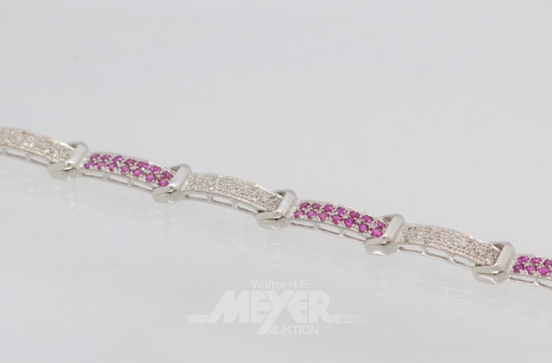 Armband, 585er WG, ca. 13 g.