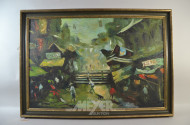 Gemälde ''Asiatischer Markt''