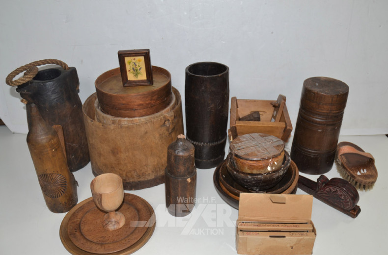 gr. Posten Holz-Dekorationen: