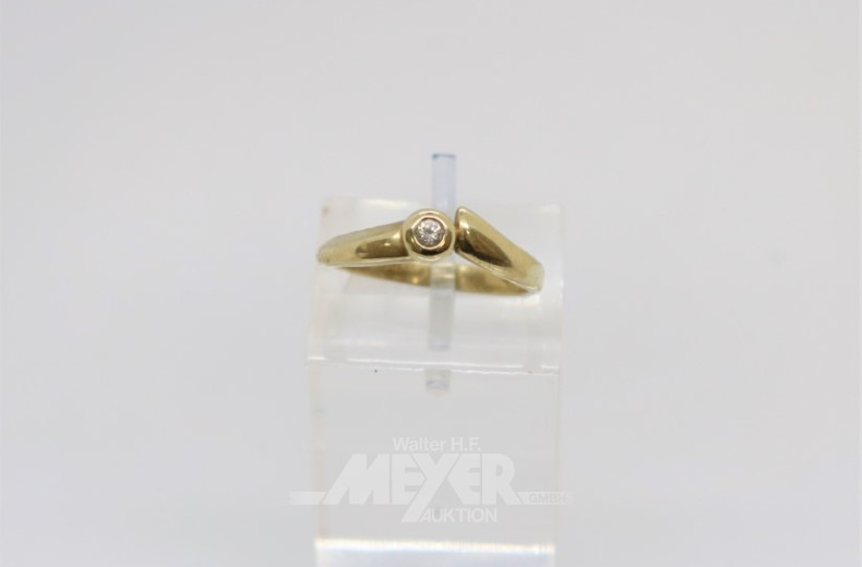 Damenring, 585er GG, RG: 60