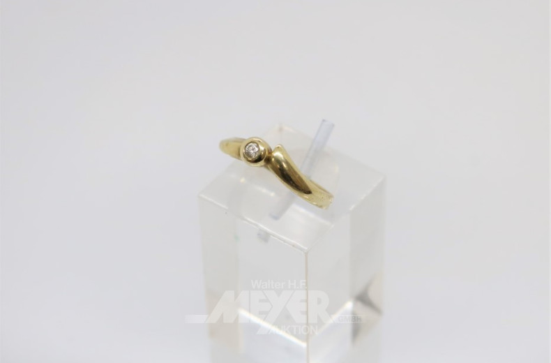 Damenring, 585er GG, RG: 60