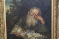 Gemälde ''Lesender Mann''