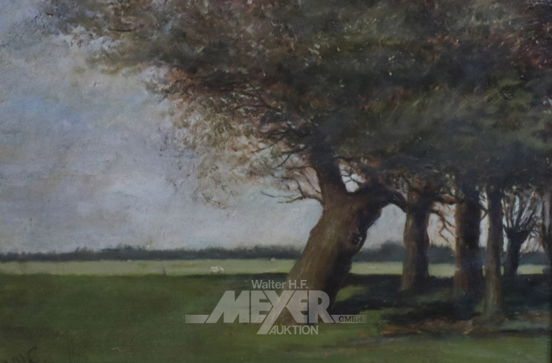 Gemälde ''Landschaft mit Bäumen''
