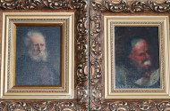 2 Gemälde ''Herrenportraits''