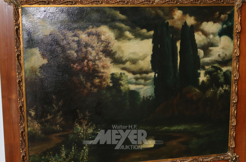 Gemälde ''Abendstimmung im Park''