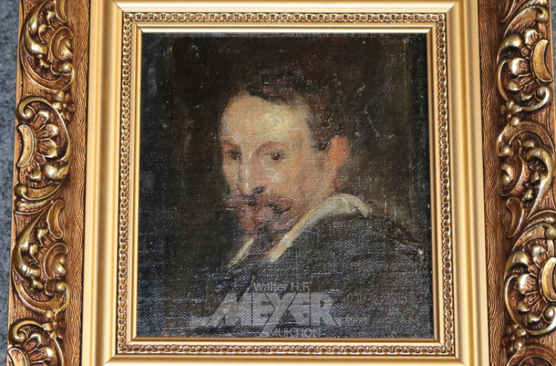 kl. Gemälde ''Herrenportraits''