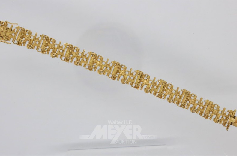 Armband, 750er GG, Handarbeit,