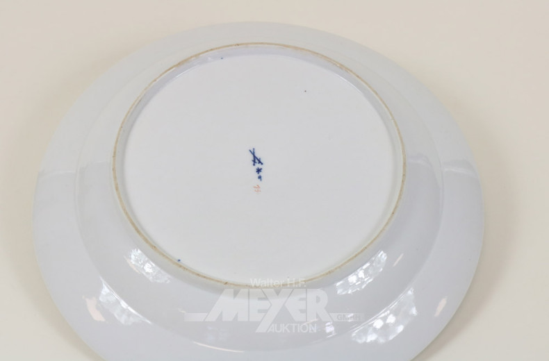 antiker Porzellanteller, MEISSEN,