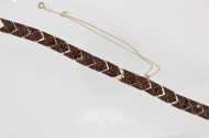 Armband, Silber mit Granaten