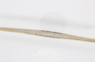 Armband, 750er WG rhodiniert, ca. 36 g.,