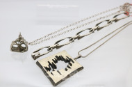 3 Teile Silberschmuck: