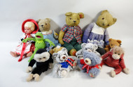 Posten alte Stoffbären u.