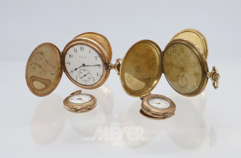 18 Taschen- und Anhängeruhren, tlw. Silber