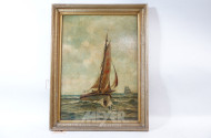 2 Gemälde ''Fischerboote auf hoher See''